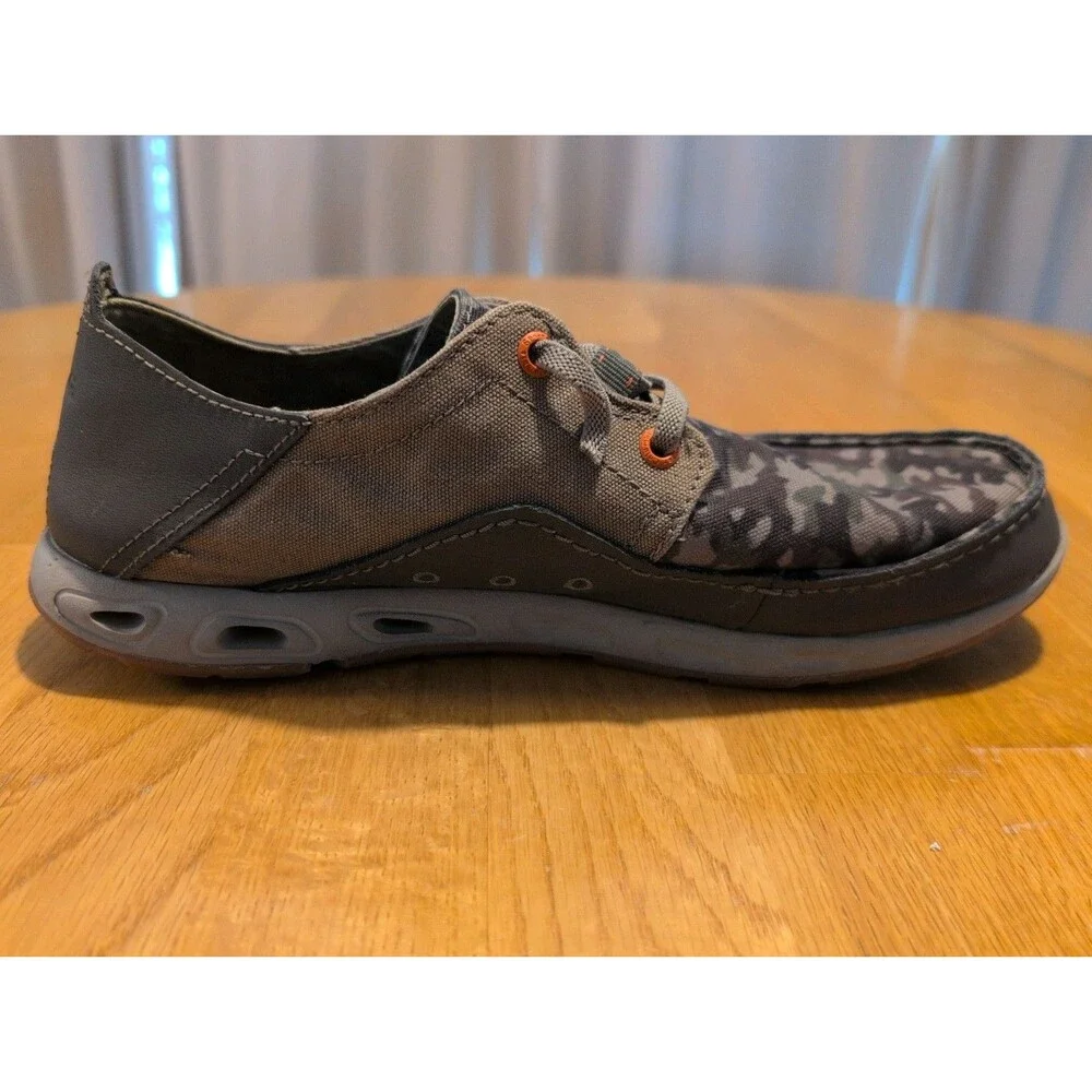 LEFT ONLY Columbia Men's PFG Bahama Vent Boat Canvas Camo Fishing Shoes Size 9